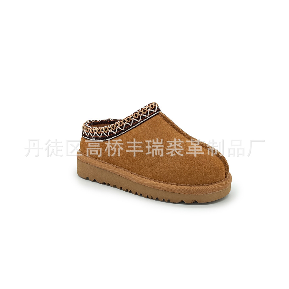 Winter slip-on children’s shoes heattechfleece-lined tas tasman kids shoes taz genuine leather snow boots